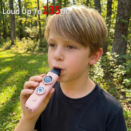 Multifunctional Survival Emergency Whistle for Kids with Compass Hiking Survival, Thermometer & Neck Lanyard | Emergency Safety Gear for Hiking, Camping, Kayaking, Boating, Climbing - color: pink2pcs