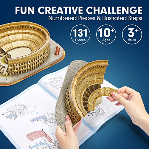 CubicFun 3D Puzzle for Kids - National Geographic Italy Rome Colosseum - color: Rome Colosseum