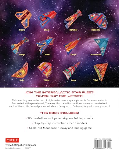 Star Fleet Paper Airplanes for Kids: Paper Spaceplanes That Really Fly!