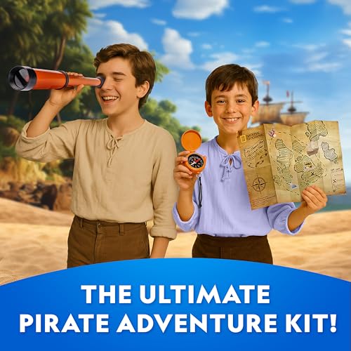 National Geographic Pirate Telescope Adventure Activity Kit for Kids - size: 1 Dig Brick
