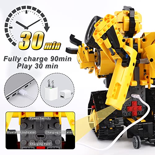 STEM Robotics Kit for Kids 8-12, APP & Remote Control Robot Building Kits - style: RC Car