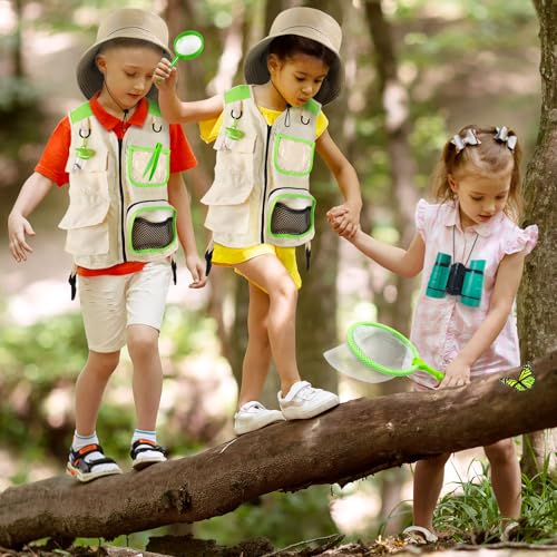 YOPINSAND Kids Explorer Kit & Bug Catcher Kit, Kids Outdoor Exploration Set - color: Green