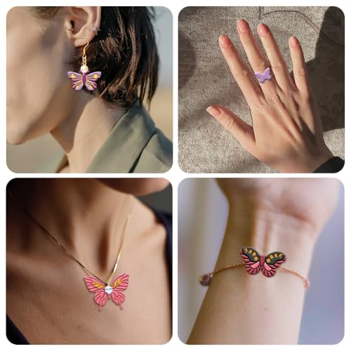 beinkmake 22Pcs Butterfly Polymer Clay Cutters Boho Clay Earrings Cutters - style: Butterfly