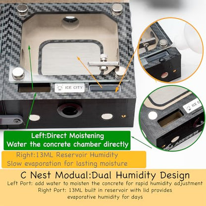 Ice City Series - Starter Kit (Medium) Modular Ant Nest System with A Module Dry Nest Chamber Small Outworld Trash Box and Water Feede- - size: Starter Kit (Medium)