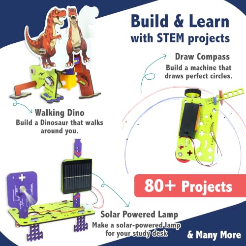 Butterfly EduFields 70+ STEM Robotic Projects Kit for Kids Age 8-10-12-14 - style: 70+ Tinker Lab Kit