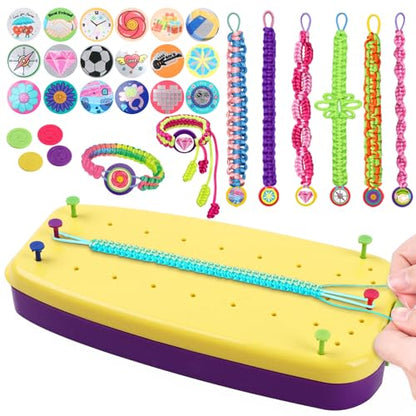 VIDIBESTY Stretchy Bracelet Making Kit for Girls 6-12, Elastic String DIY Arts & Crafts Bulk Toy Set, Friendship Jewelry Maker Tool, Popular Christmas Birthday Gifts for Kids Ages 7 8 9 10 11(112PCS)