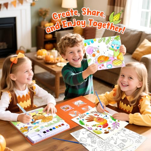 JoyCat Paint with Water Coloring Books for Toddlers (Thanksgiving) - style: Thanksgiving