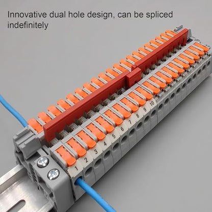50Pcs KV2.5 Terminal Blocks, 28-12 AWG - color: Grey, size: 50 Pcs