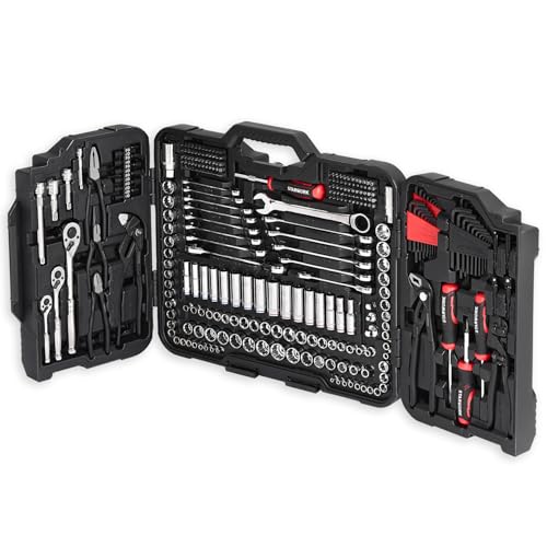 STARWORK TRUE MECHANIC 312-Piece Mechanics Tool Set and Socket Set, Professional, SAE/Metric, Mirror-Finish Sockets & Ratchet Wrenches - size: 312 Mirror