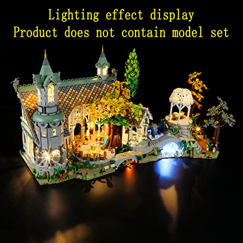 GEAMENT LED Light Kit Compatible with Lego The Lord of The Rings: Rivendell - for Lord of The Rings 10316 Model Set (Model Set Not Included)
