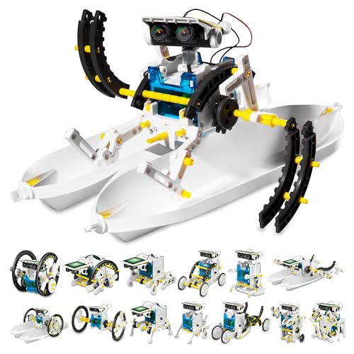 TEACH TECH SolarBot.14 STEM Solar Robot Building Kit, Ages 10+