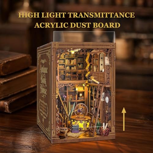 Book Nook Kit DIY Miniature House 3D Wooden Puzzle - Myriad Books House - color: Myriad Books House