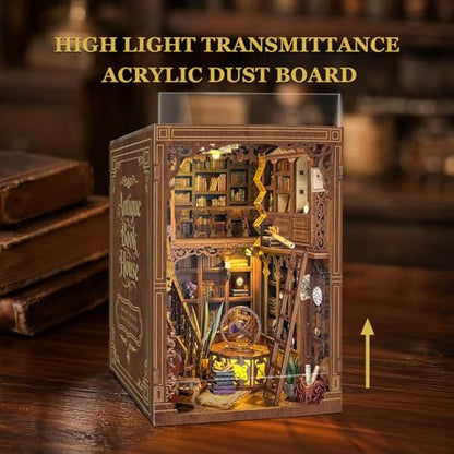 Book Nook Kit DIY Miniature House 3D Wooden Puzzle - Myriad Books House - color: Myriad Books House