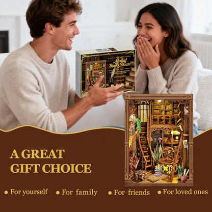 Book Nook Kit DIY Miniature House 3D Wooden Puzzle - Myriad Books House - color: Myriad Books House