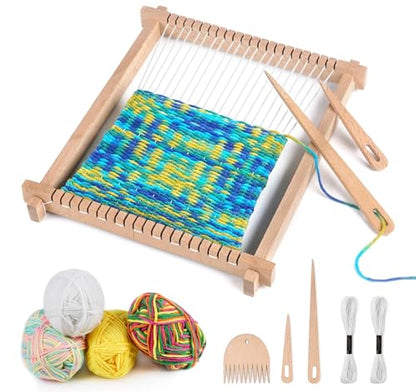Weaving Loom for Kids,Knitting Loom Kit Crafts for Kids Ages 8-12 Beginners - color: Mixed colors
