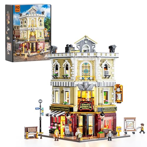 Antique-Store Lighting Building-Bricks Set, 2847 Pcs Modular Building