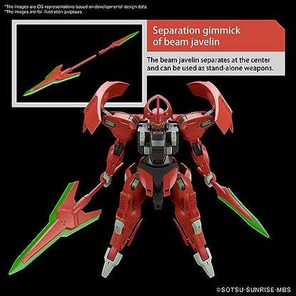 Bandai Hobby - Mobile Suit Gundam: The Witch from Mercury - #08 Darilbalde, Bandai Spirits HG 1/144 Model Kit - color: red