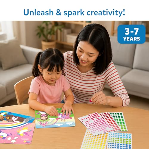 Skillmatics Dot It Sticker Art – Unicorns & Princesses, Craft Kit for Kids - style: 1. Unicorns & Princesses