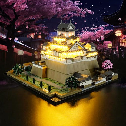 Vaodest LED Light for Lego Architecture 21060 Himeji Castle Set,Design and Configuration Compatible with Lego 21060 Model(LED Light Only, Not Building Block Kit) - style: 21060 Himeji Castle