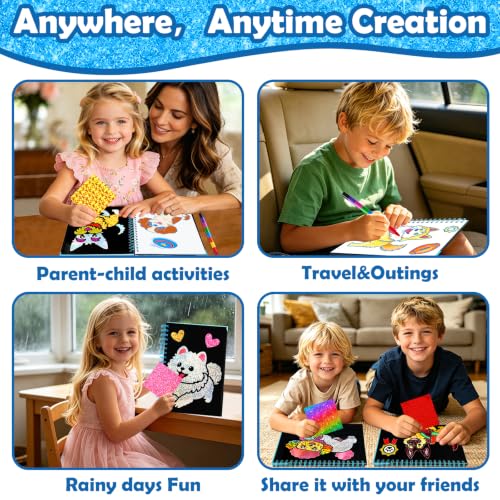 FUNNYB&G Foil Art Craft Kit for Kids, Sparkly Birthday Gift Toy for Kids - style: Dog