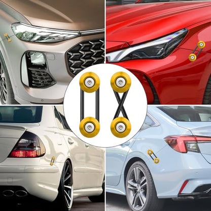 BFXM Universal Bumper Clips, Front Rear Bumper Quick Release Kit - color: Gold, size: 4set