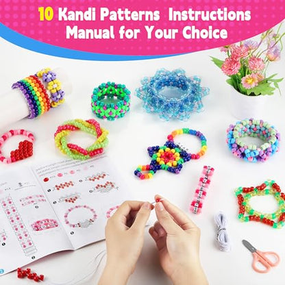 Pony Beads for Bracelets, 4026 Pcs 72 Colors Kandi Beads for Jewelry Making