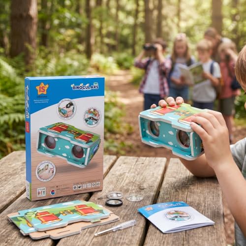 STEM DIY Binoculars Kit - Build & Explore Optics, Astronomy - style: Binoculars