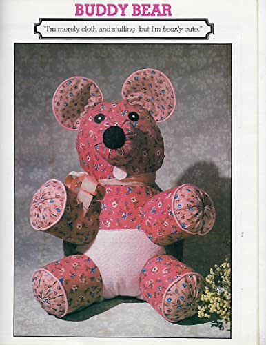 Soft Sculpture Playthings #7562 - Easy-to-Make Stuffed Toys Full-Sized Patterns & Instructions for Buddy Bear, Happy Bunny, Missy Mouse, Humpty Dumpty & Sweet Sue [Designer A. White]
