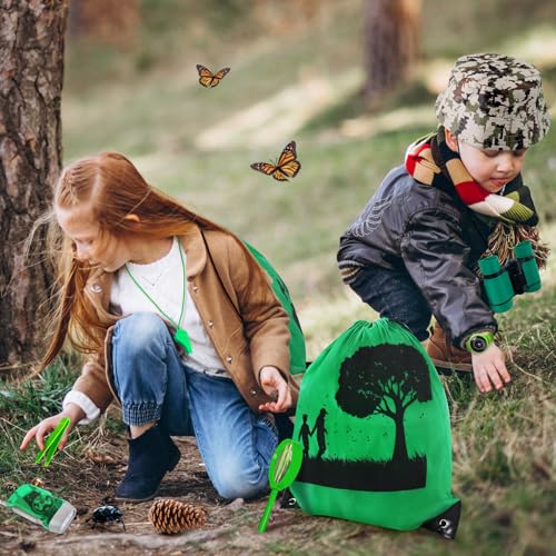 Kids Explorer Kit & Bug Catcher Kit, 7 Pcs Kids Outdoor Exploration Set - color: Green