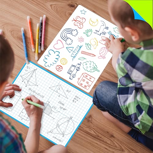 8 Packs XY Axis Graph Dry Erase Board, Double Sided Dry Erase Board Writable and Erasable Math Learning White Board for Kids, Students, Classroom and Home (Each Measures 12” x 9”) - color: Xy Axis Graph