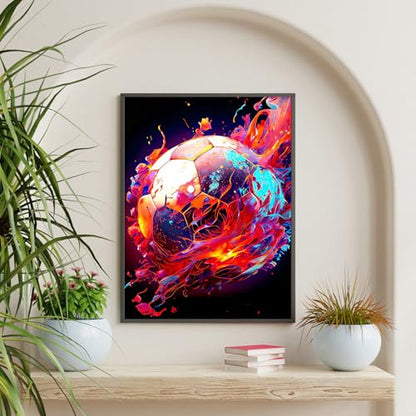 Diamond Art Kits for Adults & Beginners, Soccer Diamond Painting Kit - color: HMDPUS-26103