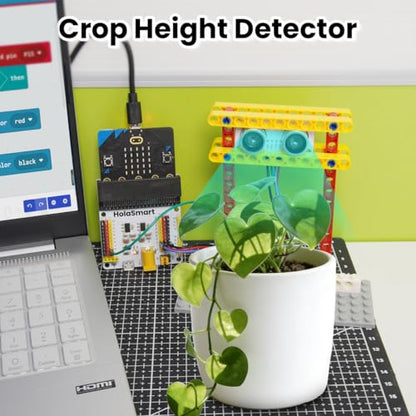 Micro:bit Smart Farm Learning Kit,16 Progressive STEM Projects for School Student | MakeCode & Python Programming | Actuators for IoT Agriculture Education (Without Micro:bit Board)