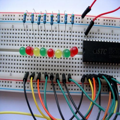 3pcs Breadboard 830 Point Solderless Prototype PCB Board Kit, Solderless Breadboard for Arduino Proto Shield Distribution Connecting Blocks.
