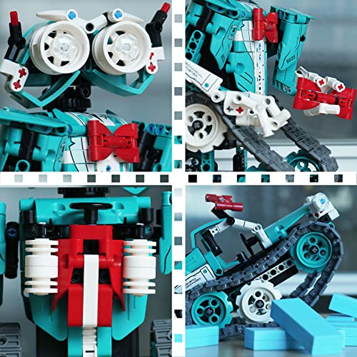 IQKidz APP/Remote Control STEM Building Kits for Kids Ages 8-12 - 3 in 1 RC Robot Car Toys, 440 Pcs Educational Science Projects, Gift Ideas for Boys Girls - style: Robot