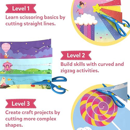 Skillmatics Snip Snip Unicorns & Princesses, Scissor Skills, Felt Craft Kit - style: 4. Unicorns & Princesses
