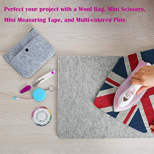 Rdutuok Wool Pressing Mat 100% New Zealand Wool Ironing Mat 17" x 24" - size: 17" x 24"