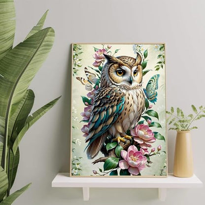 Ekuxom Owl Diamond Art Kits for Adults-5D Owl Diamond Painting - color: Owl