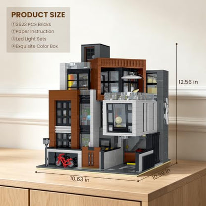 Cube Modern House Lighting Building Set 3623 PCS House Model Kit