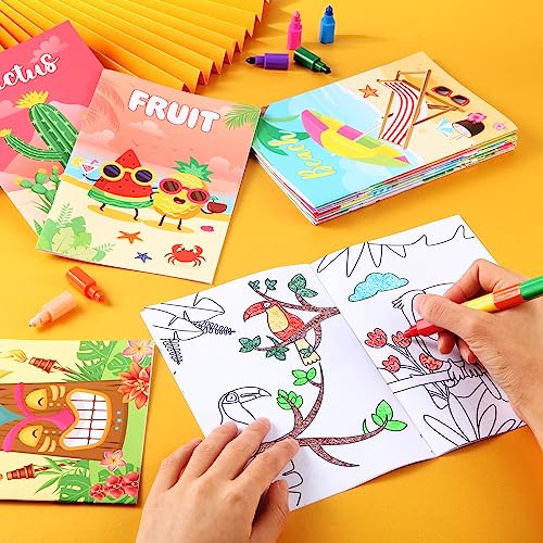 BenLouis 24 Pcs Summer Mini Coloring Books for Kids Party Favors - style: Summer