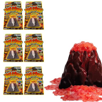 2Chill Small Erupting Volcano Toy (6 Pack) Kids Volcano Science Kit 5429-6p