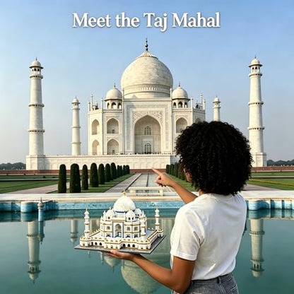 Taj Mahal Micro Blocks 3950 Pcs Golden Temple Set for Adults - color: Taj Mahal