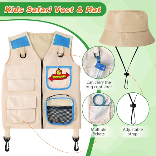 Bug Catcher Kit & Outdoor Explorer Kit for Kids, 10 Pcs Bug Catching Kit - color: Blue