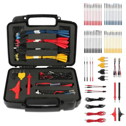 68 Pcs Automotive Circuit Test Lead Kit,Multimeter Test Leads Set,Electrical Breakout Leads Automotive Kit with 48 Pcs Terminals,Alligator Clip,Acicular Probe