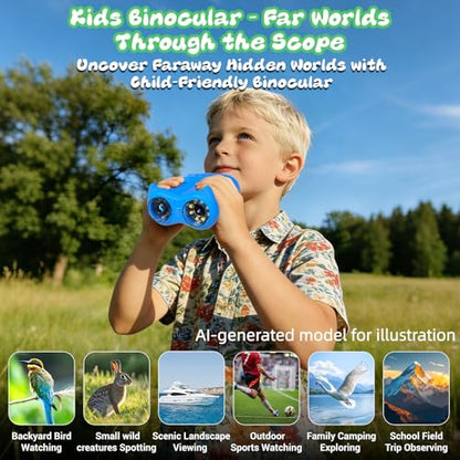 2 in 1 Kids Microscope and Telescope, STEM Educational Toy, Blue - color: Blue