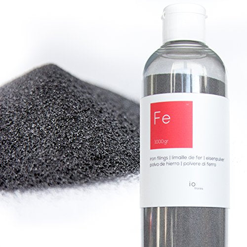 Iron Fillings (Purity > 99%) - Magnetic Iron Powder for Science, Education and School Project - Create a Magnetic Wall - 2.2 lb (1kg) - size: 2.2 lb (1 kg)