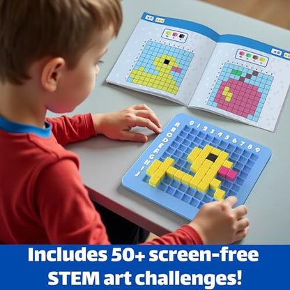 STEM Toys Pixel Art Kit for Kids - Arts and Crafts Gift for Boys & Girls 5+