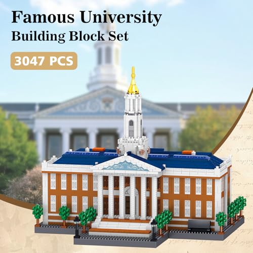 Micro Building Blocks, World Famous Business School Building Block Set 3047 PCS Architecture Model Building Toy - color: Business School