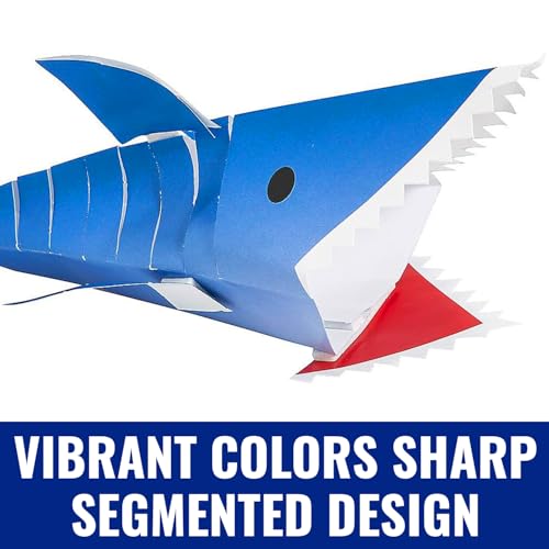 Fun Express Segmented Paper Shark Origami Craft Kit - Makes 12