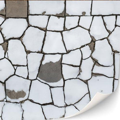 3 Sheets Self Adhesive Floor Tiles for Dollhouse 1:12 Scale (Winter Village Pavings) - style: Winter Village Pavings