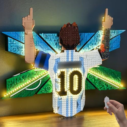 LED Lighting Compatible with LEGO 43018 Lionel Messi Celebration - JUST Lights,RC Light Kit Compatible with LEGO 43018,NOT Included The Model